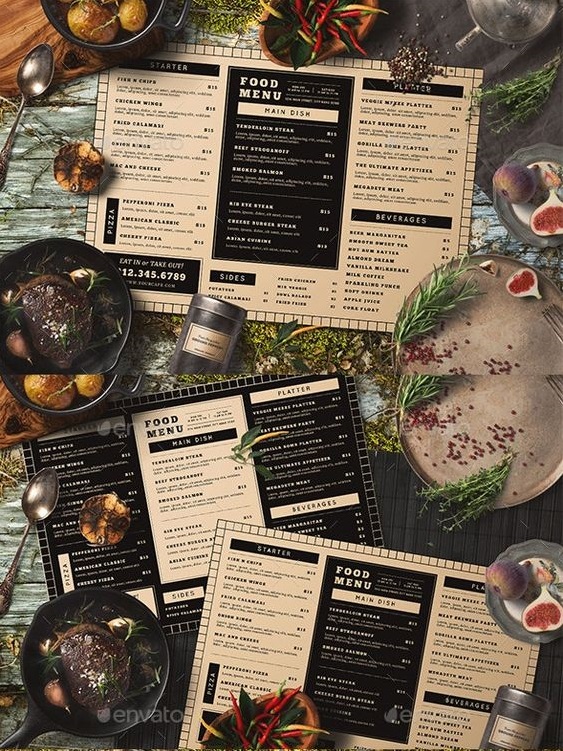 In menu tờ rời – Những mẫu menu tờ rời có sẵn cho sự lựa chọn của bạn ...