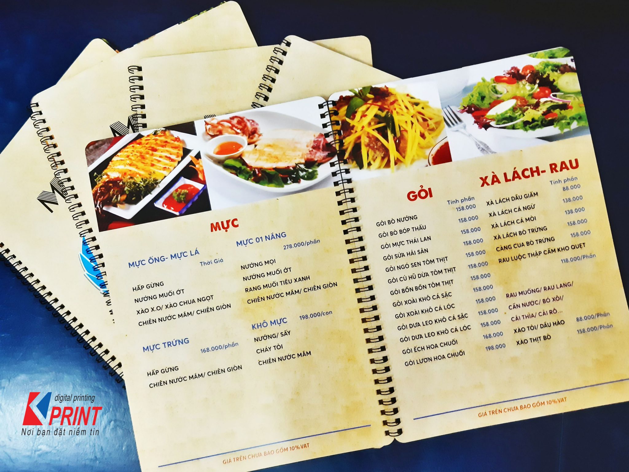 Sự khác nhau giữa menu giấy và menu giấy nhựa cho nhà hàng