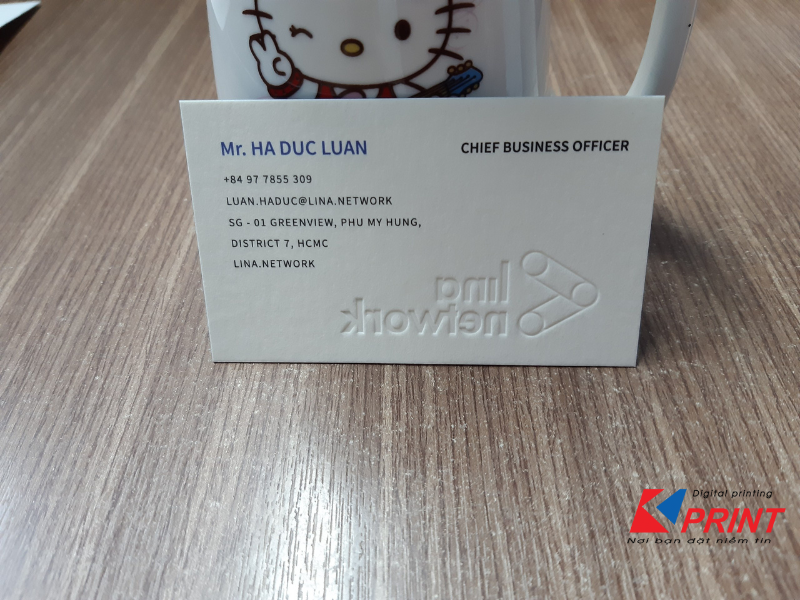 in name card giấy mỹ thuật