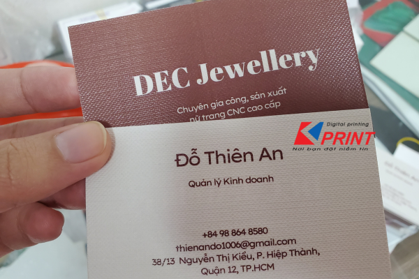 giấy mỹ thuật in name card