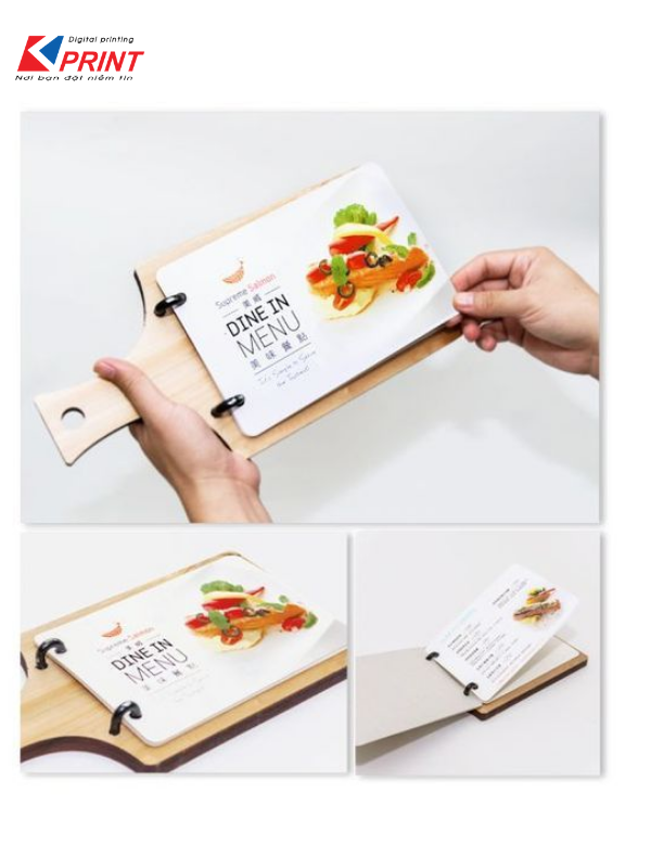 in menu gỗ